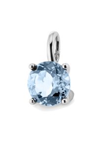 OROLINO Damen Ketten-Anhänger "Gold 585 mit Blautopas (beh.) Sky blue", ONE-SIZE, Gold, 0,6 g, weiß, Gold, Schmuckanhänger