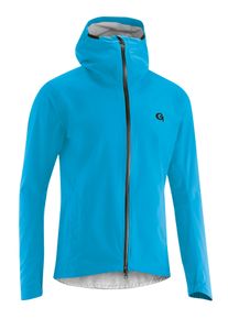 Gonso Herren Fahrradjacke "Save Jacket Trail M", blau, Gr. S, 100% Polyester, Jacken, Herren Regenjacke wind- und wasserdicht, Radjacke mit Kapuze