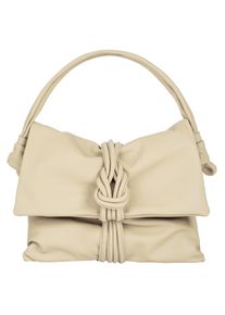 Samantha Look Damen Henkeltasche, beige, Leder, clean, Taschen, echt Leder, Made in Italy
