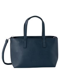 Tom Tailor Damen Shopper "Marla", blau, Polyurethan, Polyurethan (PU), clean, gepflegt, unifarben, kontrastfarbene Details, Taschen, aus fein