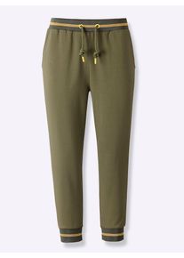 feel good Damen 3/4-Hose, Gr. 44, grün, 70% Baumwolle, 25% Polyester, 5% Elasthan, unifarben, Hosen