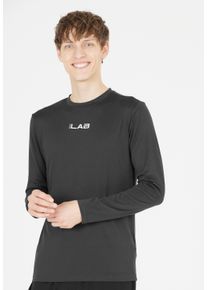 ELITE LAB Herren Funktionsshirt "Core Elite X1", schwarz, sportlich, Gr. L, meliert, 47% Polyester, 47% Polyester, 6% Elasthan, Shirts, mit