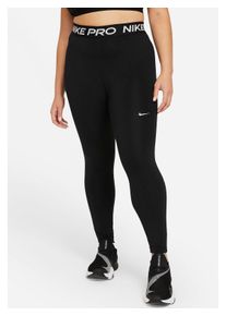 Nike Damen Sporthose "Große Größen", schwarz, sportlich, Gr. 44, unifarben, Obermaterial: 83% Polyester, 17% Elasthan, Hosen, mit elastischem Bund