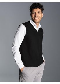 TRIGEMA Herren Pullunder "TRIGEMA Pullunder in Waffeloptik", schwarz, Basic, Gr. XL, 100% Baumwolle, Pullover