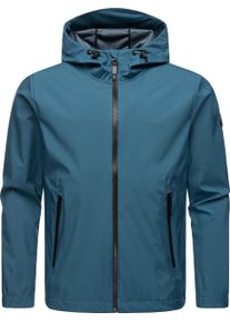 Ragwear Herren Softshelljacke "Shellwie", blau, sportlich, Gr. S, Obermaterial: 100% Polyester, Futter: 100% Polyester, Jacken, Wasserdichte Herren
