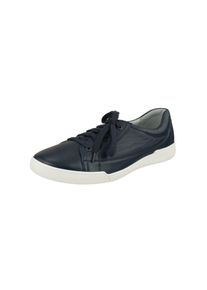 Natural Feet Herren Schnürschuh "Sandro", Gr. 45, blau, Leder, sportlich, Schuhe, mit hohem Tragekomfort