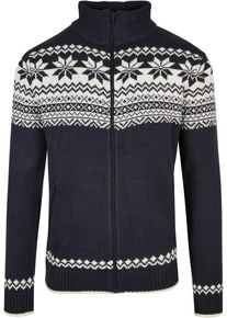Brandit Herren Strickjacke "Brandit Herren Cardigan Norweger", blau, Gr. XXL, mehrfarbig, 100% Polyacryl, Strickjacken