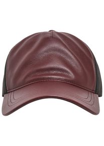 Flexfit Damen Flex Cap "Flexfit Unisex Synthetic Leather Trucker", braun, casual, unifarben, 100% Polyurethan, Caps