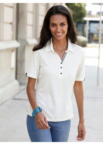 Casual Looks Damen Poloshirt "Poloshirt", beige, Gr. 38, unifarben, 50% Baumwolle, 50% Modal, Shirts
