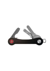 keycabins Kinder Schlüssel-Anhänger "Snowboard-Ski S1", schwarz, Basic, Holz, Schlüsselanhänger, SWISS made