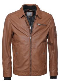 JCC Herren Lederjacke "31023633", braun, Gr. 52, 100% Leder, Schaf / Futter: 100% Polyester / Wattierung: 100% Polyester, Jacken