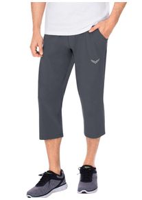 TRIGEMA Herren Jerseyhose "TRIGEMA 3/4-Hose mit Kordelzug", grau, Basic, Gr. XXL, 74% Nylon, 26% Elastan, Hosen