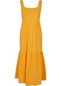 Urban Classics Damen Shirtkleid "Urban Classics Damen Ladies 7/8 Length Valance Summer Dress", braun, klassisch, Gr. 5XL, unifarben, 100% Baumwolle,