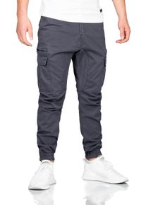 Herren Cargohose "ASGiacomi", grau, Gr. 32, Alessandro Salvarini, Obermaterial: 98% Baumwolle, 2% Elasthan, Hosen, mit Reißverschluss Beintaschen