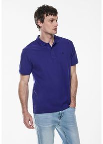 Street One MEN Herren Poloshirt, blau, casual, Gr. XXXL, unifarben, Web, 100% Baumwolle, Shirts, in Unifarbe