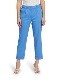 BETTY & CO BETTY & CO Damen Anzughose "Betty & Co Anzughose mit Bügelfalte", blau, modisch, Gr. 40, Obermaterial: 31% Polyester recycelt, 28% Leinen, 22%