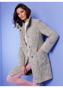 Manisa Damen Kurzmantel, rosa, Gr. 44, 32% Polyester, 32% Wolle, 23% Polyacryl, 13% Alpaka, Mäntel