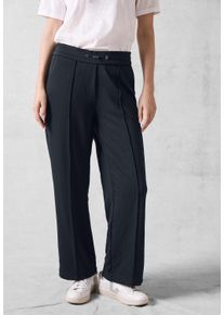 Cecil Damen Stoffhose, blau, casual, Gr. XL, unifarben, Stoff, 95% Polyester, 5% Elasthan, Hosen, High Waist
