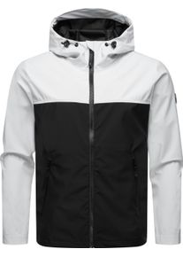 Ragwear Herren Softshelljacke "Shellwie Block", weiß, sportlich, Gr. L, Obermaterial: 100% Polyester, Futter: 100% Polyester, Jacken, wasserdichte