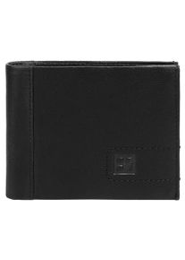 Bodenschatz Geldbörse, schwarz, Leder, unifarben, casual, Kleinlederwaren, echt Leder