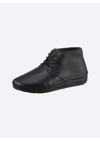 Casual Looks Damen Stiefelette, Gr. 39, schwarz, Glattleder, sportlich, Schuhe