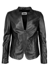 JCC Damen Lederjacke "Lida", schwarz, Gr. 38, Oberstoff: 100% Lammnappa-Leder / Futter. 100% Polyester, Jacken