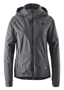 Gonso Damen Fahrradjacke "Save Jacket Therm W", grau, Gr. 36, 100% Polyester, Jacken, Damen Regenjacke wind- und wasserdicht, Radjacke mit Kapuze