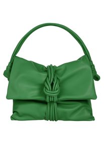 Samantha Look Damen Henkeltasche, grün, Leder, clean, Taschen, echt Leder, Made in Italy
