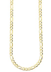 Bruno Banani Herren Kette ohne Anhänger "Schmuck Geschenk Silber 925 Halsschmuck Halskette Figarokette", 55, Silber 925 (Sterlingsilber), B: 5mm,