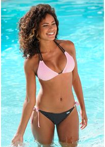 Buffalo Damen Bikini-Hose "Florida", rosa, Gr. 32, bedruckt, gepunktet, Polyamid, Badehosen, mit Mustermix