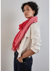 Street One Damen Halstuch, rot, casual, bedruckt, Stoff, 100% Polyester, Modetücher, kuschelig