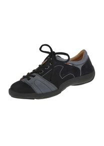 binom Damen Schnürschuh "Mina", Gr. 36, blau, Leder, casual, Schuhe, im außergewöhnlichen Design