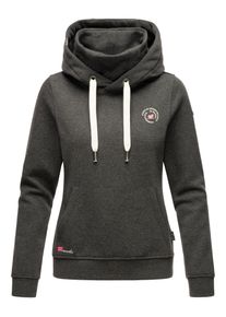 Marikoo Damen Kapuzenpullover "Chihiroo", grau, Gr. M, Obermaterial: 80% Baumwolle, 20% Polyester, Futter&Wattierung: 100% Polyester, Pullover,