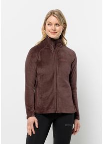Jack Wolfskin Damen Fleecejacke "ROTWAND FZ W", braun, Gr. L, 1. OBERSTOFF 100% POLYESTER 2. OBERSTOFF 95% POLYESTER, 5% ELASTHAN FUTTER 100%