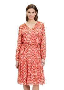 Cartoon Damen Chiffonkleid "Cartoon Chiffonkleid langarm", bunt, feminin, Gr. 38, Obermaterial: 100% Polyester. Futter: 95% Viskose, 5% Elasthan.,