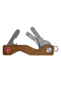 keycabins Kinder Schlüssel-Anhänger "Wood S3", braun, Basic, Holz, Schlüsselanhänger, SWISS made