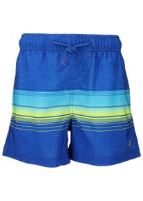 ZIGZAG Kinder Badeshorts "Sunset", blau, Gr. 110, mehrfarbig, Elasthan, Polyester, Badehosen, mit praktischen Seitentaschen