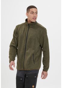 WHISTLER Herren Fleecejacke "Pareman M", grün, sportlich, Gr. XXXL, meliert, 100% Polyester, Jacken, im sportlichen Wollstrick-Look