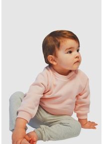 Liliput Herren Sweatshirt "dusty pink", rosa, Gr. 110, unifarben, 80% Baumwolle, 20% Polyester, Sweatshirts, mit elastischen Rippbündchen