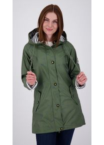 DEPROC Active Damen Regenjacke "Friesennerz WIZZARD PEAK WOMEN UMBR", grün, casual, Gr. 40, Obermaterial: 100% Polyurethan; Futter: 100% Polyester,