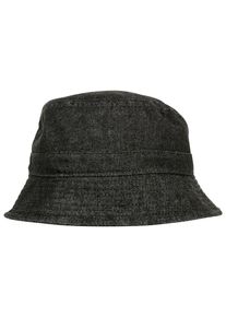 Flexfit Damen Flex Cap "Flexfit Unisex Denim Bucket Hat", schwarz, casual, unifarben, 100% Baumwolle, Caps