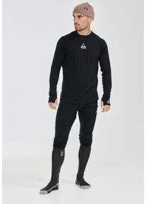 SOS Herren Funktionsshirt "Nuuk", schwarz, sportlich, Gr. S, unifarben, 100% Wolle, Shirts, mit temperatur- und feuchtigkeitsregulierender Funktion
