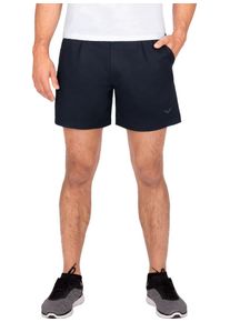 TRIGEMA Herren Trainingshose "TRIGEMA Tennis- und Freizeitshort", blau, sportlich, Gr. S, 48% Baumwolle, 48% Polyester, 4% Elastan, Hosen