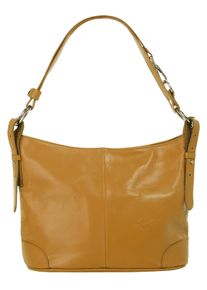 Samantha Look Damen Umhängetasche, gelb, Leder, vintage, Taschen, echt Leder, Made in Italy