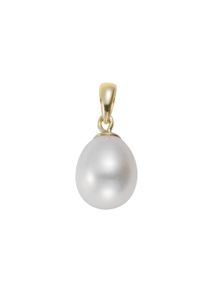 Vivance Damen Ketten-Anhänger "585/- Gelbgold Süßwasserzuchtperle 8-8,5mm", ONE-SIZE, Gold, 0,3 g, gelb, Gold, Schmuckanhänger
