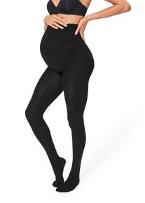 Lavana Damen Strickstrumpfhose, Gr. 36, schwarz, Obermaterial: 73% Baumwolle, 25% Polyamid, 2% Elasthan, unifarben, Strumpfhosen, Schwangerschaft,