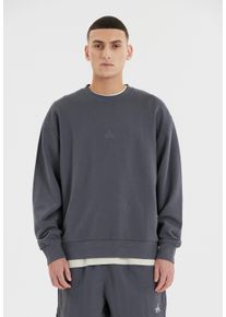 SOS Herren Sweatshirt "Bovec", blau, casual, Gr. M, unifarben, 100% Baumwolle, Sweatshirts, aus reiner Bio-Baumwolle