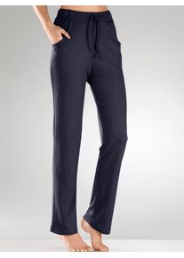 Plantier Damen Leggings, Gr. 18, blau, 64% Viskose, 30% Polyester, 6% Elasthan, unifarben, Hosen
