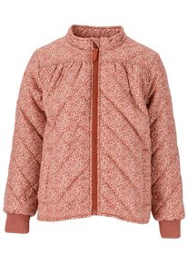 ZIGZAG Kinder Outdoorjacke "Gabriella", rot, casual, Gr. 116, mehrfarbig, 100% Polyester, Jacken, mit tollem Print und Windschutz