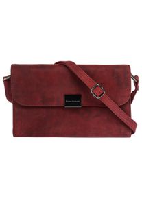 Bruno Banani Damen Umhängetasche, rot, Leder, unifarben, leicht glänzend, Taschen, echt Leder
